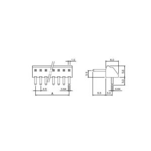 NHコネクター 2.5mmピッチベース付ポスト...の詳細画像1
