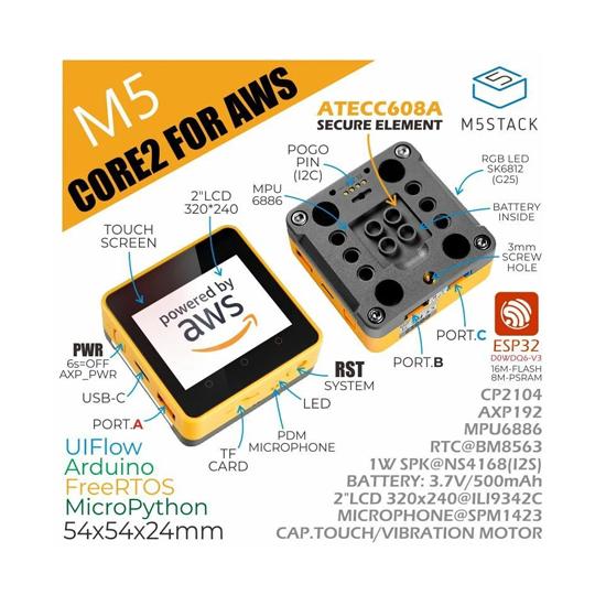 M5Stack Core2 for AWS ESP32 IoT開発キット M5Stack M5STA...