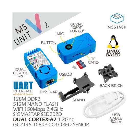 M5stack UnitV2 AIカメラ M5Stack M5STACK-U078-D (67-03...