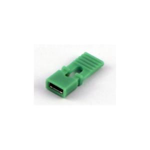 ジャンパーピン つまみ付き 2.54mmピッチ 緑 GB GB-JMP-25GH (67-0402-14)