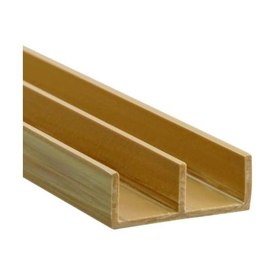 簡易内窓用フレーム＆レール 上レール木目11×30.5×1830mm 光 PTL3023 (67-2...