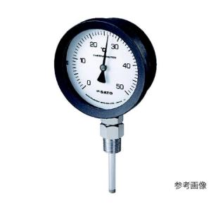 佐藤計量器製作所 バイメタル式温度計 BM-S-100P 0〜100℃ 50L 2085- BM-S-100P-4 (67-2246-35)の商品画像