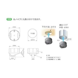 シークレットキャスター ナイロン車 φ26 低...の詳細画像1