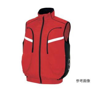 アイトス 物流作業対応型空調服ベスト 空調服TM レッド 3L AZ50195-009-3L (67-2296-91)の商品画像