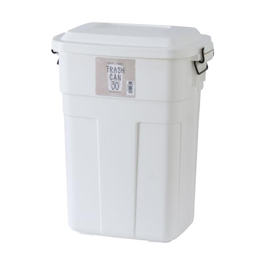 東谷 トラッシュカン30L ホワイト LFS-934WH  (67-2493-88)