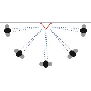蓄光V型標識 消火器↓ 300×310mm セ...の詳細画像3