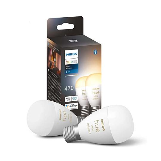 PHILIPS Philips Hue ホワイトグラデーション E17 2個セット PLH48GW ...