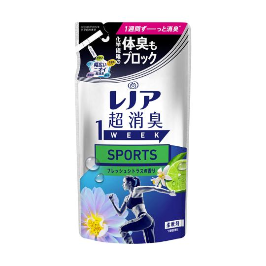 P&amp;Gジャパン レノア 超消臭1week SPORTSフレッシュシトラスの香り 詰替用 380mL ...