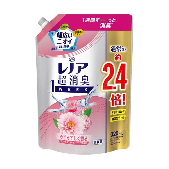 P&amp;Gジャパン レノア 超消臭1week みずみずしく香るフローラルフルーティーソープの香り 詰替用...