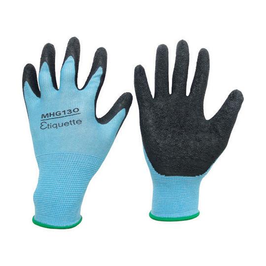 消臭機能糸使用 作業手袋 ハイグリップ天然ゴム背抜き エチケット Mサイズ ミドリ安全 CD4044...