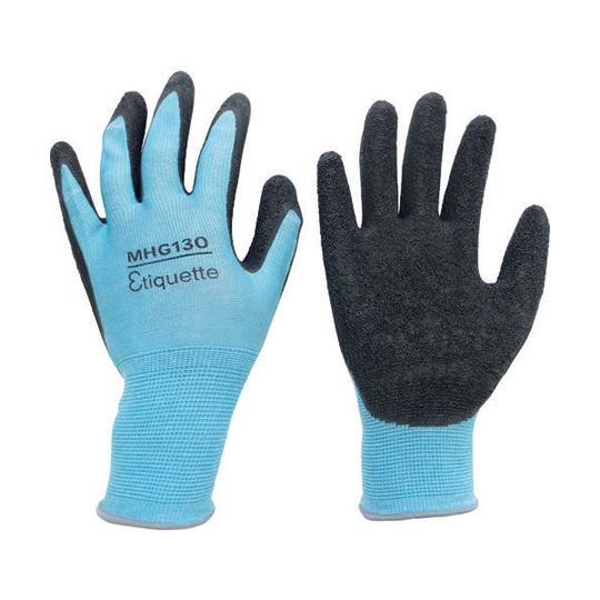 消臭機能糸使用 作業手袋 ハイグリップ天然ゴム背抜き エチケット Lサイズ ミドリ安全 CD4044...