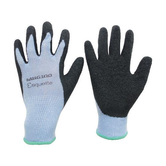 消臭機能糸使用 作業手袋 ハイグリップ天然ゴム背抜き エチケット Mサイズ ミドリ安全 CD4044...