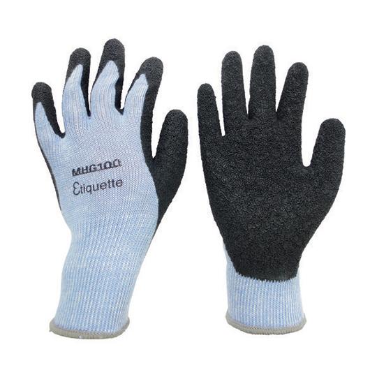 消臭機能糸使用 作業手袋 ハイグリップ天然ゴム背抜き エチケット Lサイズ ミドリ安全 CD4044...