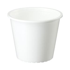 プラ鉢 3号 0.3L ホワイト 大和プラスチック (67-4527-05)