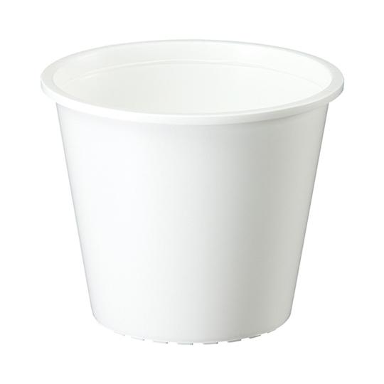 プラ鉢 3号 0.3L ホワイト 大和プラスチック  (67-4527-05)