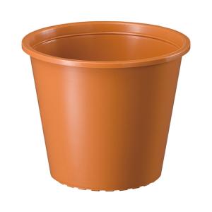 プラ鉢 3号 0.3L ブラウン 大和プラスチック (67-4527-06)