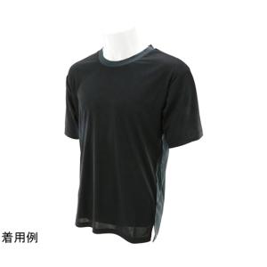 冷感クールTシャツ ブラック LL 藤原産業 5010 BLK-LL (67-4560-15)の商品画像