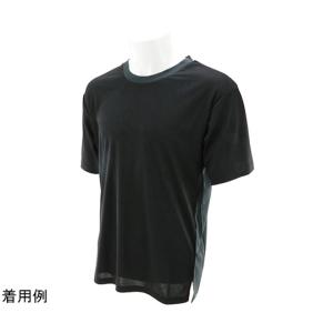 冷感クールTシャツ ブラック 3L 藤原産業 5010 BLK-3L (67-4560-16)の商品画像