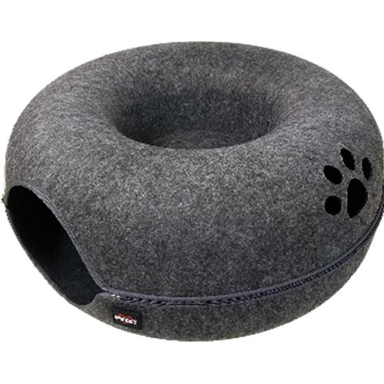 まるでマカロンぐるぐるベッド チャコール ペットアイ (67-4595-33)