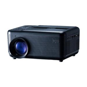 DVDプレイヤー一体型プロジェクター 投影サイズ30〜150インチ スピーカー内蔵 ブラック 池商 RA-PD080-BK (67-4747-55)