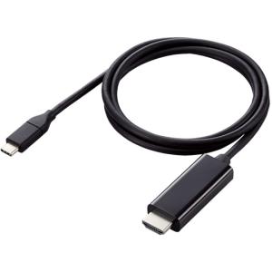 映像変換ケーブル USB Type-C-HDMI ミラーリング対応 60Hz やわらか 1.0m ブラック MPA-CHDMIY10BKの商品画像