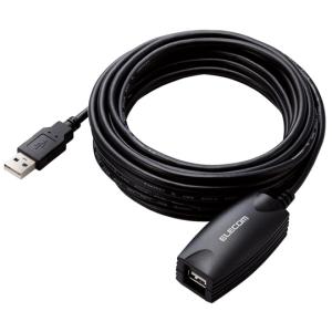 エレコム USB2.0ケーブル 延長 5m ブラック USB2-EXC50 (67-4806-90)の商品画像