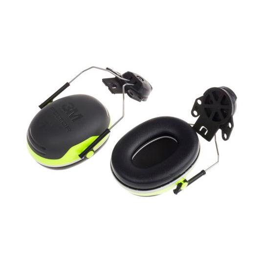 防音用イヤーマフ ヘルメット 黒 遮音値/SNR 32dB 1セット 左右 3M PELTOR X4...