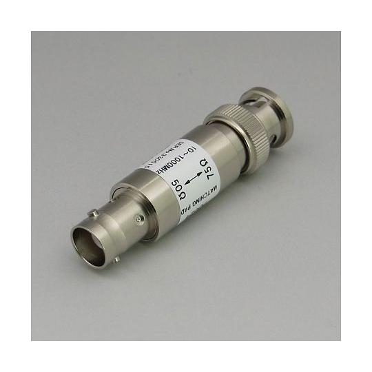 50Ω-75Ωトランス型インピーダンス変換器 BNC J -BNC75 P スタック電子 PD024...