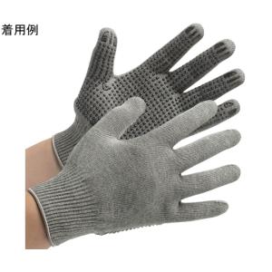 ミドリ安全 接触感染予防手袋 グレー ボツ付タイプ Mサイズ MS135-M (67-6632-01)の商品画像