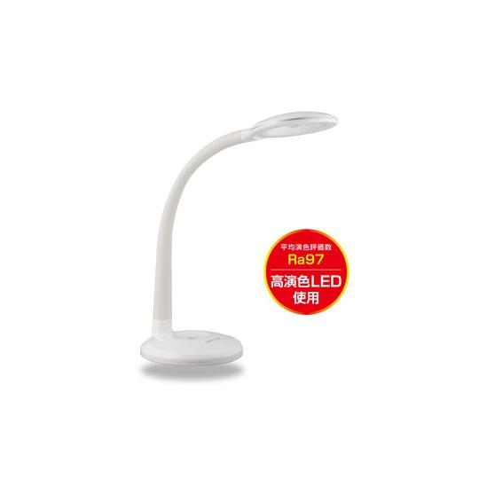 LEDデスクライト 白 Lumillionシリーズ ジェントス DK-R255WH (67-6874...