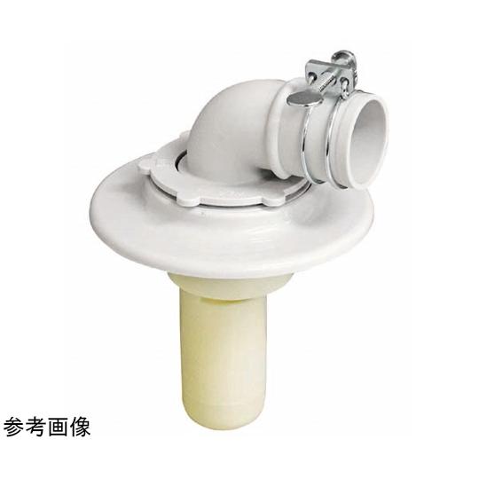 洗濯機排水トラップ ツバ広型兼用 バンド・インナー・キャップ・ビス付 ミヤコ MB44CWH_50 ...