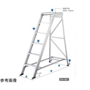 組立式作業台 ライトステップ 天板 作業床 高さ m ：0.90 長谷川工業 DA-90 (67-7979-23)