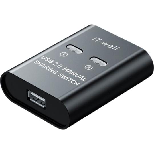 USB2.0 手動切替器 ブラック トライメイト TR-PS001-BK (67-8094-27)