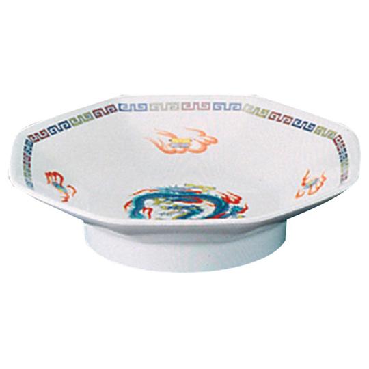 メラミン「龍」シリーズ 八角鉢 大 CD-4-R (67-8144-36)