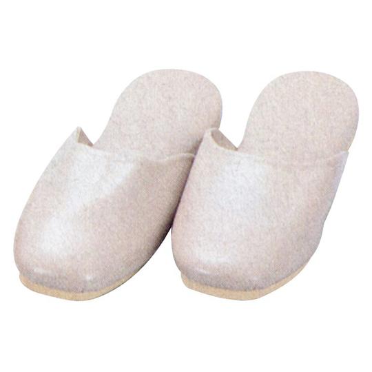 前閉じスリッパ ジャスパ ベージュ スポンジ底 JS-S-126 (67-8164-39)