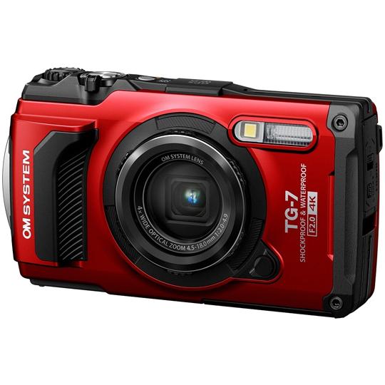 防水防塵デジタルカメラ Tough TG-7 レッド OM SYSTEM TG-7 RED (67-...