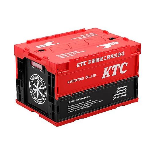 KTC折り畳みコンテナ 50L レッド KTC YG-196 (67-8751-92)