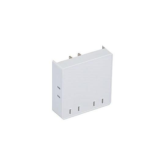 スクエアタップ 拡張コンセントシリーズ HS-A4PBT-W [直挿し /4個口 /スイッチ無] オ...
