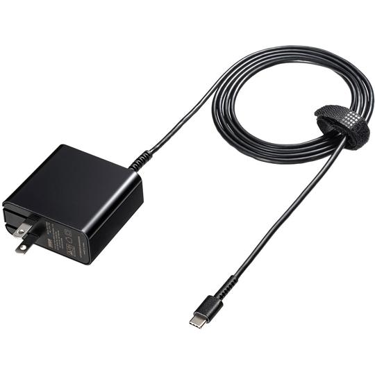 USB Power Delivery対応AC充電器 PD45W・TypeCケーブル一体型 ACA-P...