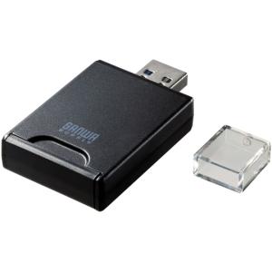 サンワサプライ UHS-II対応SDカードリーダー USB Aコネクタ ADR-3SD4BK (67-9309-15)の商品画像