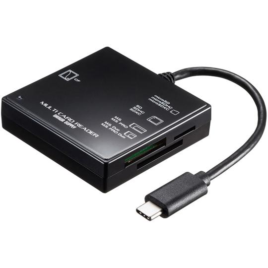 USB3.1 Type-C マルチカードリーダー サンワサプライ ADR-3TCML40BKN (6...