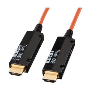 光ファイバHDMIケーブル 10m サンワサプライ KM-HD20-FB10K (67-9319-42)