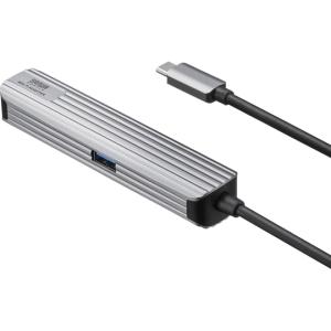 サンワサプライ USB Type-Cマルチ変換アダプタ HDMI+LAN付 USB-3TCHLP7S-1 (67-9331-05)