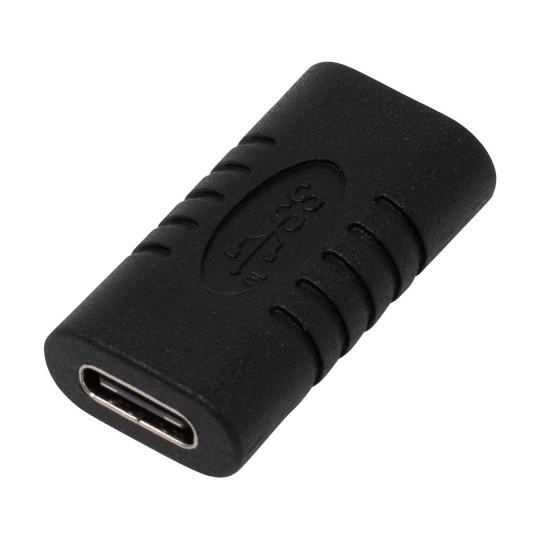 USB3.2Gen2 Type-C中継アダプタ Cメス-Cメス ainex U32CC-FFAD (...