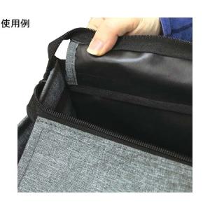 BMトートバッグ2way M ライトグレー テ...の詳細画像5