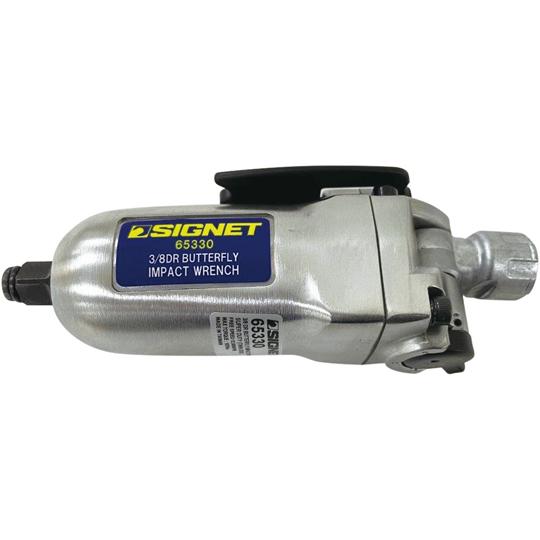 エアーインパクトレンチ シルバー 3/8差込 小型サイズ139mm バタフライタイプ SIGNET ...