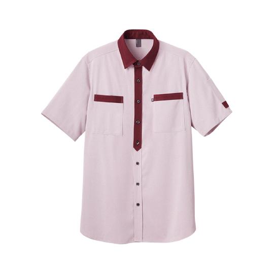 CAREAN 半袖ニットシャツ CODE TRICOT SHIRT ワイン M カーシーカシマ CS...