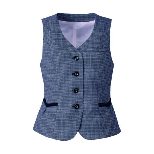 ENJOY ベスト TWEEDY CHECK ピンク 17号 カーシーカシマ EAV684 (68-...