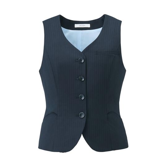 ENJOY ベスト HIGH STRETCH WOOL ネイビー 5号 カーシーカシマ EAV712...