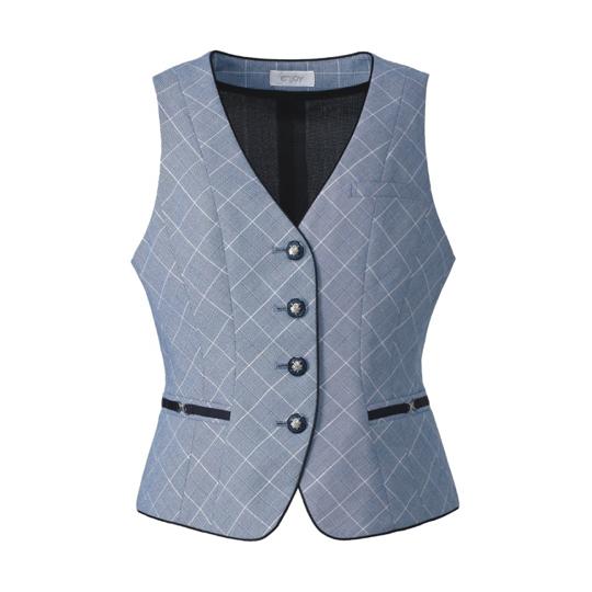 ENJOY ベスト 美スラッと ブルー 13号 カーシーカシマ ESV555 (68-0910-58...